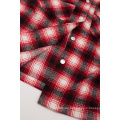 Großhandel Stretch Plaid Flanell Mode Herren Custom Shirt